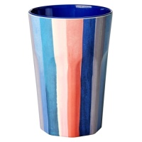 NY Stripe Print Melamine Tall Cup By Rice